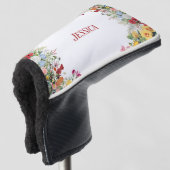 Aangepersonaliseerde Floral Garden Colorful Flower Golfheadcover (3/4 voorkant)