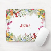 Aangepersonaliseerde Floral Garden Colorful Flower Muismat (Met muis)