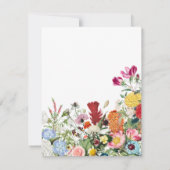 Aangepersonaliseerde Floral Garden Colorful Flower Notitiekaartje (Achterkant)