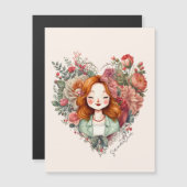 Aangepersonaliseerde Floral Lady (Voorkant / Achterkant)