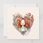 Aangepersonaliseerde Floral  Lady (Voorkant)