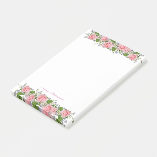 Aangepersonaliseerde Floral Notes (Schuin)
