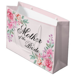Aangepersonaliseerde Floral Pink Bride Band, voor  Groot Cadeauzakje
