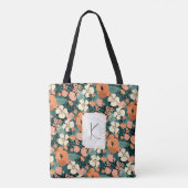 Aangepersonaliseerde Floral Tote Bag (Achterkant)