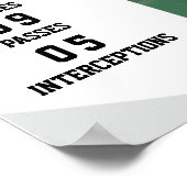 Aangepersonaliseerde Football Poster Naam, Afbeeld (Hoek)