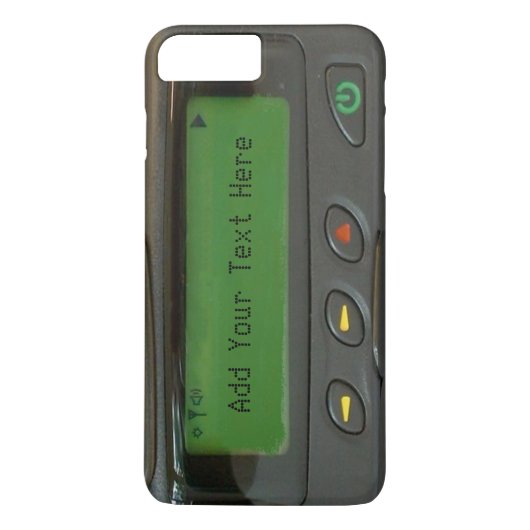 Aangepersonaliseerde Funny 90s Oude School Pager Case-Mate iPhone Case (Achterkant)
