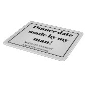 Aangepersonaliseerde Funny-diner gemaakt door mijn Snijplank (Hoek)