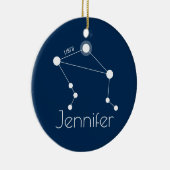 Aangepersonaliseerde galbconstellatie keramisch ornament (Rechts)