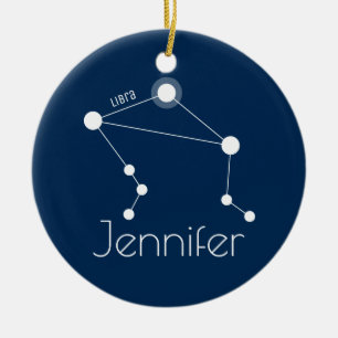 Aangepersonaliseerde galbconstellatie keramisch ornament