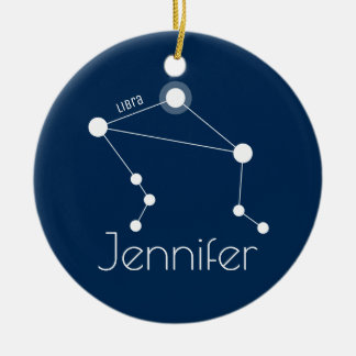 Aangepersonaliseerde galbconstellatie keramisch ornament