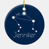 Aangepersonaliseerde galbconstellatie keramisch ornament (Achterkant)