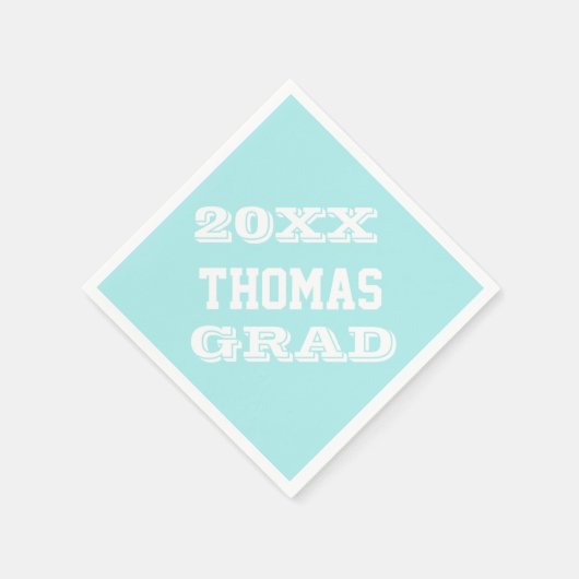 Aangepersonaliseerde Graduation Party Supplies Nap Servet (Hoek)