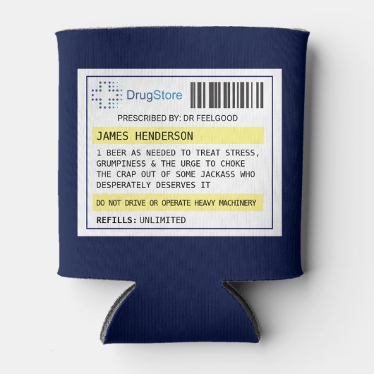 Aangepersonaliseerde grappige bier/cider/andere re blikjeskoeler (Voorkant)