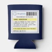 Aangepersonaliseerde grappige bier/cider/andere re blikjeskoeler (Achterkant)