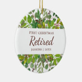 Aangepersonaliseerde Greenery Keramisch Ornament (Rechts)