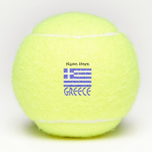 Aangepersonaliseerde Griekse vlag Tennisballen (Voorkant)