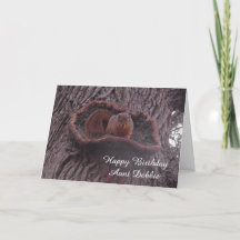 Aangepersonaliseerde Happy Birthday tante Cute Squ