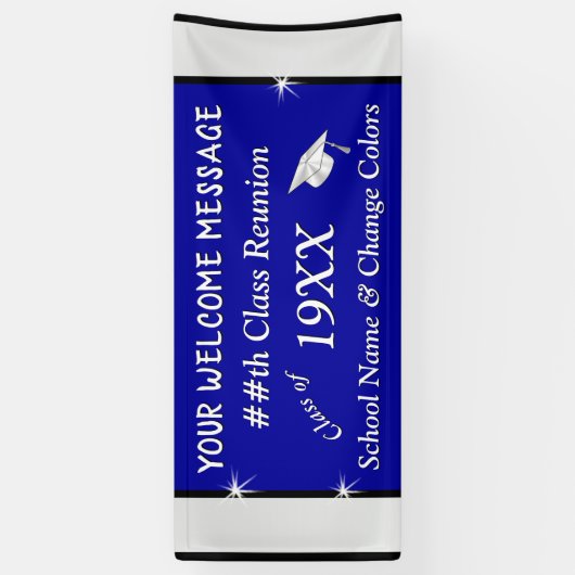 Aangepersonaliseerde high school reunion Banner An (Verticaal)