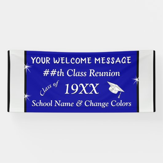 Aangepersonaliseerde high school reunion Banner An (Horizontaal)