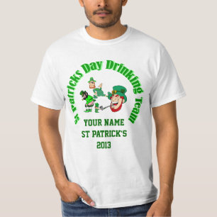 Aangepersonaliseerde Ierse St Patrick's day T-shirt