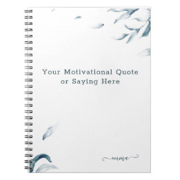 Aangepersonaliseerde Inspirerend naam van de Water Notitieboek