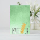 Aangepersonaliseerde Italiaanse uitnodiging voor v (Staand voorkant)