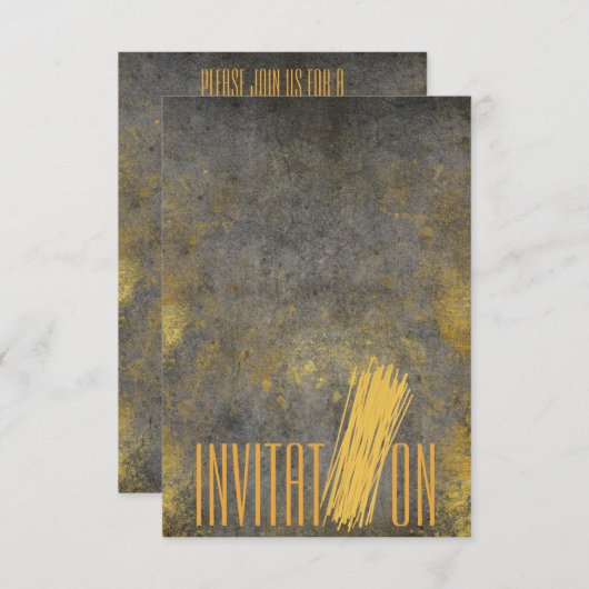 Aangepersonaliseerde Italiaanse uitnodiging voor v (Voorkant / Achterkant)