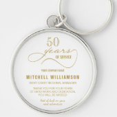 Aangepersonaliseerde jaren van service pensionerin sleutelhanger (Voorkant)