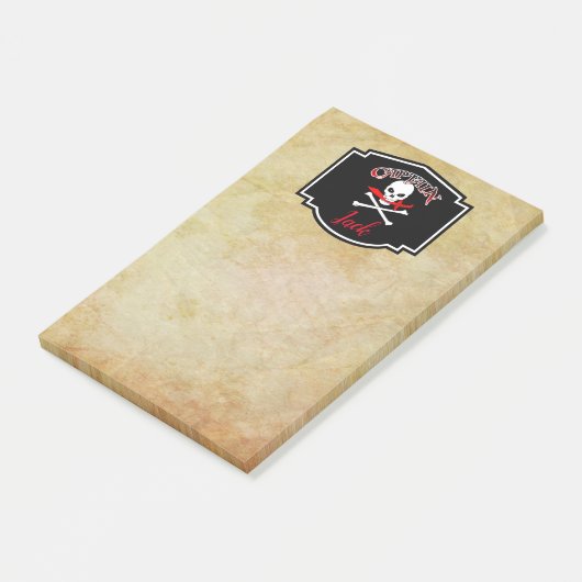Aangepersonaliseerde Jolly Roger (Cutlass) Post-it Post-it® Notes (Schuin)