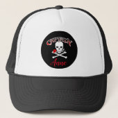 Aangepersonaliseerde Jolly Roger (Roos) Trucker Ha Trucker Pet (Voorkant)