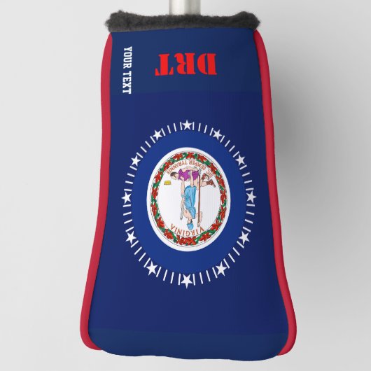 Aangepersonaliseerde Jouw tekst Virginia State Fla Golfheadcover (Draai 90)