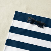 Aangepersonaliseerde kapitein Nautical Anchor Boat Strandlaken (In situ)