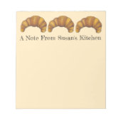 Aangepersonaliseerde keuken van snijbakkerij notitieblok (Voorkant)