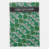 Aangepersonaliseerde keukenhanddoek met een gelukk (Verticaal)