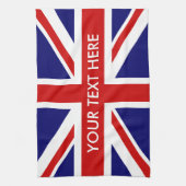 Aangepersonaliseerde keukenhanddoek onder Britse v (Verticaal)