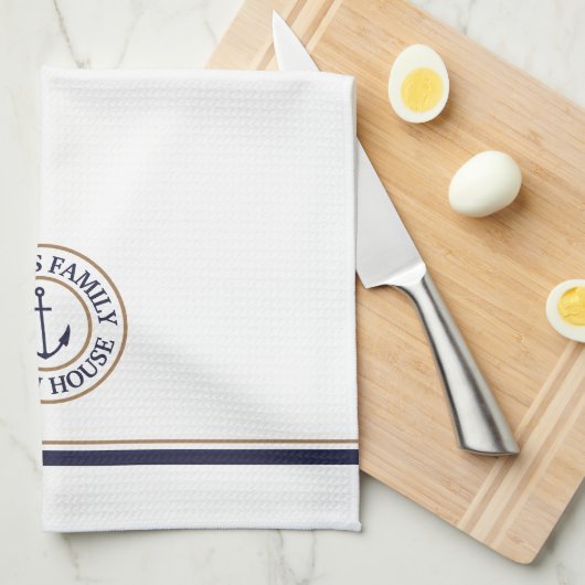 Aangepersonaliseerde keukenhandleiding van de mari theedoek (Quarter Fold)