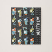 Aangepersonaliseerde kofferbouwwagens legpuzzel (Verticaal)