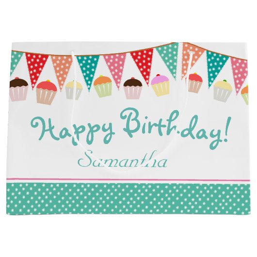 Aangepersonaliseerde koffertijd voor Cute Party Bu Groot Cadeauzakje (Voorkant)