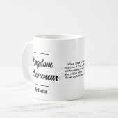 Aangepersonaliseerde KONINKRIJK ENTREPRENEUR Koffiemok (Voorkant links)