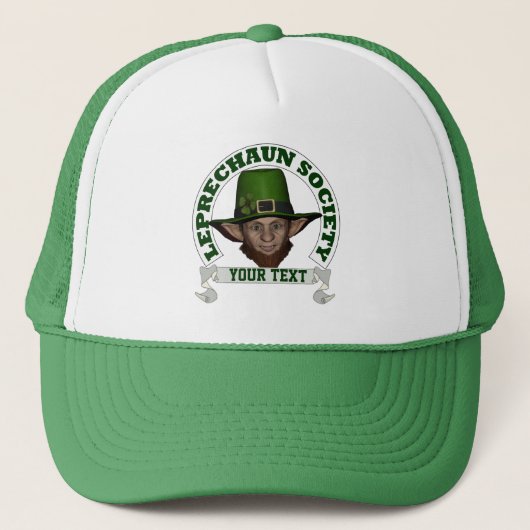 Aangepersonaliseerde leprechaun society St Patrick Trucker Pet (Voorkant)