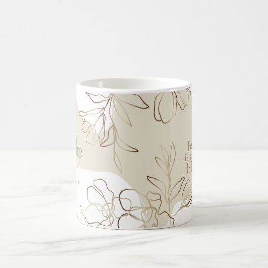 Aangepersonaliseerde leraar Floral Mok (Center)