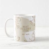 Aangepersonaliseerde leraar Floral Mok (Links)