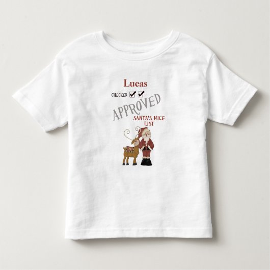 Aangepersonaliseerde lijst van Nice voor de erkend Kinder Shirts (Voorkant)