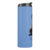 Aangepersonaliseerde Little Ninja Warrior Thermal Thermosbeker (Gedraaid links)