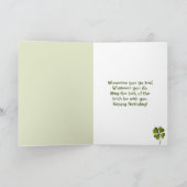 Aangepersonaliseerde Luck van de Ierse Clovers Bir Kaart (Binnen)