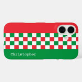 Aangepersonaliseerde moderne Italiaanse racecontro Case-Mate iPhone Case (Achterkant (horizontaal))