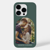 Aangepersonaliseerde Moderne Koppels Fototoetsenbo Case-Mate iPhone Case (Achterkant)