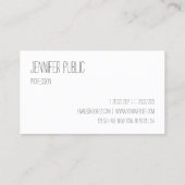 Aangepersonaliseerde Moderne Minimale Sjabloon voo Visitekaartje (Achterkant)