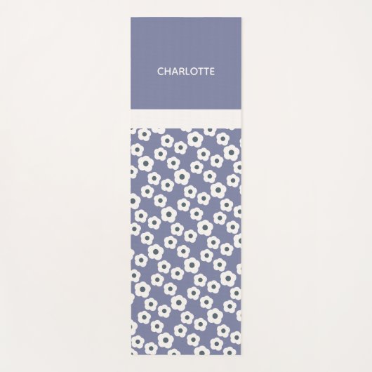 Aangepersonaliseerde moderne, moderne, Floral Patr Yogamat (Voorkant)