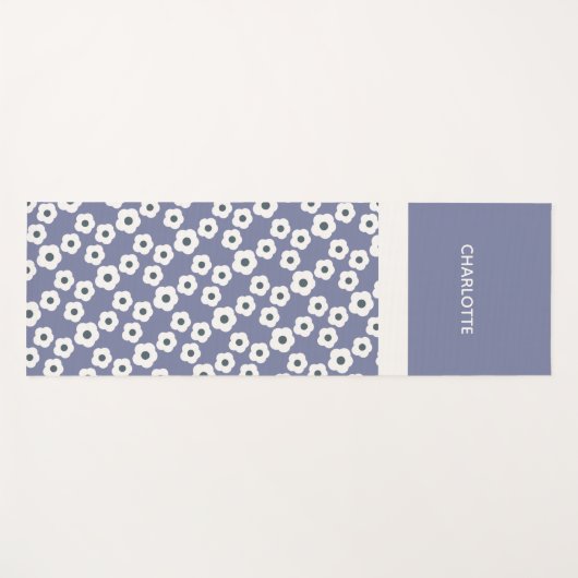 Aangepersonaliseerde moderne, moderne, Floral Patr Yogamat (Voorkant (horizontaal))